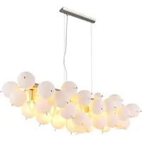 Globo Lighting lampada a sospensione in metallo nichel opaco, 6x E14