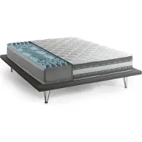 Dmora Materasso Singolo Aksi 80x200x27h cm Bianco, Sfoderabile Grado Rigidità 3/5 Italy
