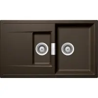 Schock Mono D-150 A lavello da incasso in bronzo, con tagliere in legno