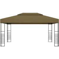 Syfax Gazebo 3x4 m Grigio Talpa 180 g/m²