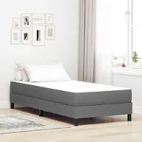Prolenta Maison Exclusive - Materasso con materasso grigio chiaro 100 x 200 cm Tessuto