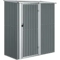 Syfax Capanno per Biciclette Grigio 180,5x97x209,5 cm Acciaio Zincato
