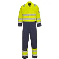 Portwest MV28 Warnschutz MODAFLAME Tuta giallo/marino Gr. XXL