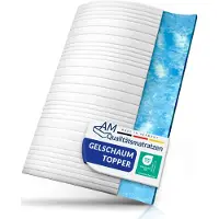 AM Qualitätsmatratzen | Topper in gel espanso Basic | 80x200 cm | 6 cm di altezza | topper per materasso | 80/200 | topper in gel