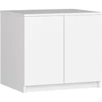Akord Armadio aggiuntivo bianco S60 60 cm con 2 porte e ripiani per stoccaggio