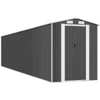Syfax Capanno da Giardino Antracite 192x938x223 cm in Acciaio Zincato