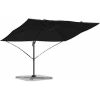 Syfax Ombrellone 351 x 250 x 260 cm Poliestere e Alluminio Nero