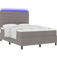 Syfax Letto a molle con materasso con led Talpa 160 x 200 cm Tessuto