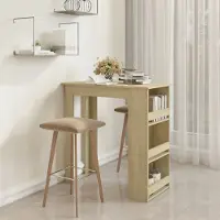 Prolenta Maison Exclusive - Tavolo da bar con ripiano in rovere Sonoma 102x50x103,5 cm Materiale ligneo