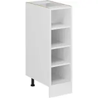 Vicco Scaffale da cucina R-Line Bianco 25 cm senza piano di lavoro, Model 54567