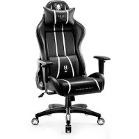 Diablo X-One 2.0 Gaming Chair Sedia da ufficio Braccioli regolabili Design ergonomico Cuscino collo/glutei Dimensioni normali Bianco e nero