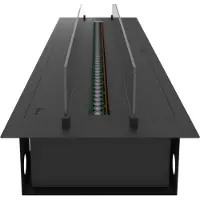 SOLOLED Caminetto a Vapore Acqueo da Incasso Invapo Insert 1800 - Fiamma Multicolore, Effetto 3D e Controllo App, Serbatoio 3.6l - 180cm