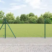 Syfax Recinzione esagonale con base in cemento 25 x 1 m Verde scuro