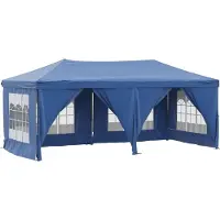 Syfax Tenda per Feste Pieghevole con Pareti Laterali Blu 3x6 m