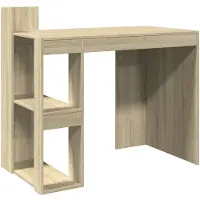 vidaXL Scrivania rovere Sonoma 103,5x56,5x94 cm Materiale a base di legno