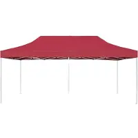 Syfax Gazebo Professionale Pieghevole in Alluminio 6x3 m Rosso Vino