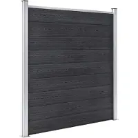 vidaXL Recinzione da giardino WPC 872x186 cm grigio