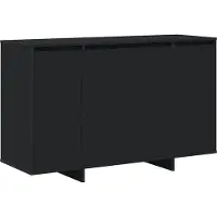 Syfax Credenza Nero 120 x 41 x 75 cm Legno multistrato