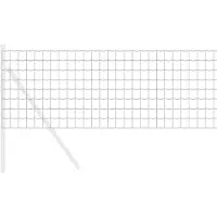 Syfax Recinzione Euro 0,4 x 25 m Ferro rivestito in PVC Grigio