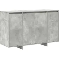 Syfax Credenza Grigio cemento 120 x 41 x 75 cm Legno multistrato
