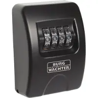 BURG-WÄCHTER KEY SAFE 10 SB Key Safe - High Protection Cast Zinc - Black