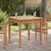 Prolenta Maison Exclusive - Tavolo da giardino 80x80x80 cm in legno massello di teak