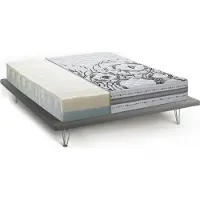 Talamo Italia Materasso Singolo Sermenza 80x190x22h cm Bianco, Sfoderabile Grado Rigidità 4/5 Italy
