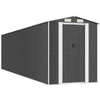 Syfax Capanno da Giardino Antracite 192x772x223 cm in Acciaio Zincato