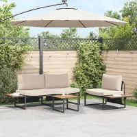 Prolenta Maison Exclusive - Tavolino nero e marrone 55 x 55 x 35 cm