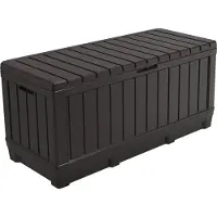 Keter Cassetta da giardino per cuscini KENTWOOD 350 l marrone