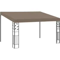 Syfax Gazebo a Parete 4x3x2,5 m Talpa