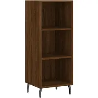 Syfax Credenza Rovere Marrone 34,5x32,5x90 cm in Legno Multistrato