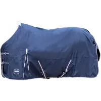 HKM Coperta da pascolo Eco Light con fodera in pile polare - blu scuro, 135