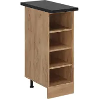 Vicco Scaffale da cucina R-Line Rovere dorato 30 cm , PL Antracite, Model 55387