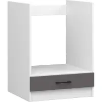 Akord Armadio Oliwia Con Piano Bianco-Grigio 55X60X85 Cm