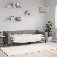 Prolenta Maison Exclusive - Letto a giorno color taupe, 80x200 cm, rivestito in tessuto