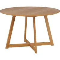 Furnlux Classic FURNLUX Tavolo da pranzo Yakidon Oak 52cm / Hauptfarbe: Beige / Dimensioni: 52 x 120 x 75 cm