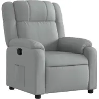 Syfax Poltrona reclinabile in Tessuto Grigio Chiaro