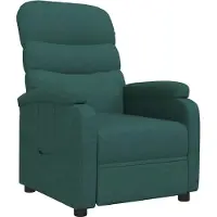 Syfax Poltrona Reclinabile in Tessuto Verde Scuro