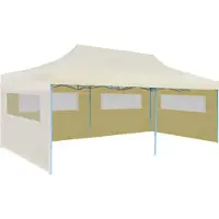 Syfax Tenda per Feste Pop-Up Pieghevole Crema 3 x 6 m