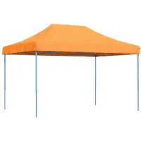 Syfax Tenda da Festa Pieghevole Pop-Up Arancione 410x279x315 cm