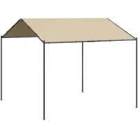 Syfax Tenda a Baldacchino Beige 3x3 m in Acciaio e Tessuto