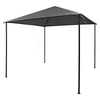 Syfax Gazebo 3x3 m Antracite in Tessuto e Acciaio 180 g/m²