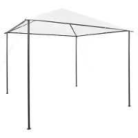 Syfax Gazebo da Giardino 3x3x2,9 m Bianco 180 g/m²