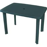 Prolenta Maison Exclusive - Tavolo da giardino, colore verde, 101x68x72 cm, materiale: plastica