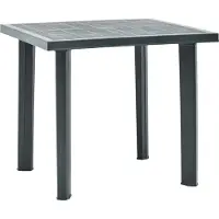 Syfax Tavolo da Giardino Verde 80x75x72 cm in Plastica