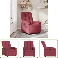 The Living Store Poltrona in tessuto rosso vino