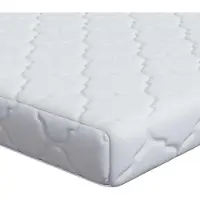 Syfax Materasso Bianco 160 x 200 cm Tessuto Jacquard