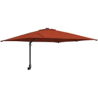 Syfax Ombrello da giardino Terracotta 248,5 x 247,5 x 160 cm