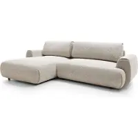 Furnlux Classic FURNLUX Divano ad angolo Borsa Grigio Chiaro e Nero 270cm / Colore principale: Grigio / Dimensioni: 270 x 81 x 167 cm